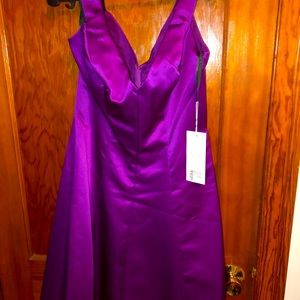 Dress, women’s, size 6, violet, to the knee, special occasion, sleeveless
